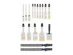 PARKSIDE paint brush set with various sizes and types, including round and flat brushes.
