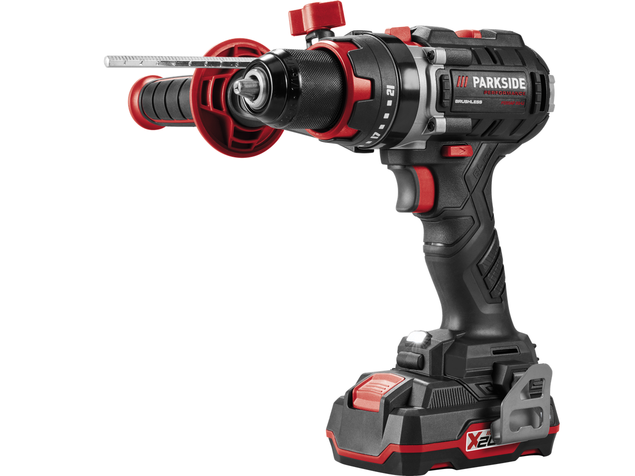 Parkside Performance akumuliatorinis smūginis gręžtuvas su X20V baterija