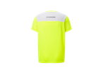 Ljusgul t-shirt med vit ovansida.