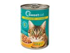 Sweetcat: nedves macskaeledel baromfival, 415 g.