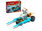 Lego Ninjago: Zane's Ice Motorcycle, with Zane minifigure.