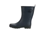 PARKSIDE women's navy wellington boot with a buckle detail