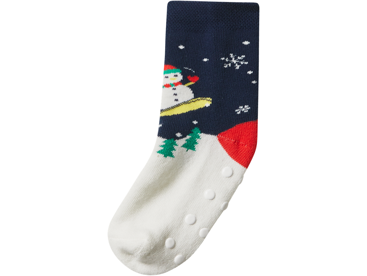 Lupilu® termosokid lumememme lumelaual ja jõulupuude mustriga.