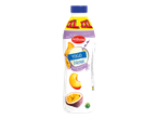 Milbona Yogodrink bottle, peach and passion fruit flavour.