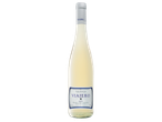 Бутилка бяло вино със сив етикет, на който пише „2021 Blanco Mediterráneo Medium Sweet“.