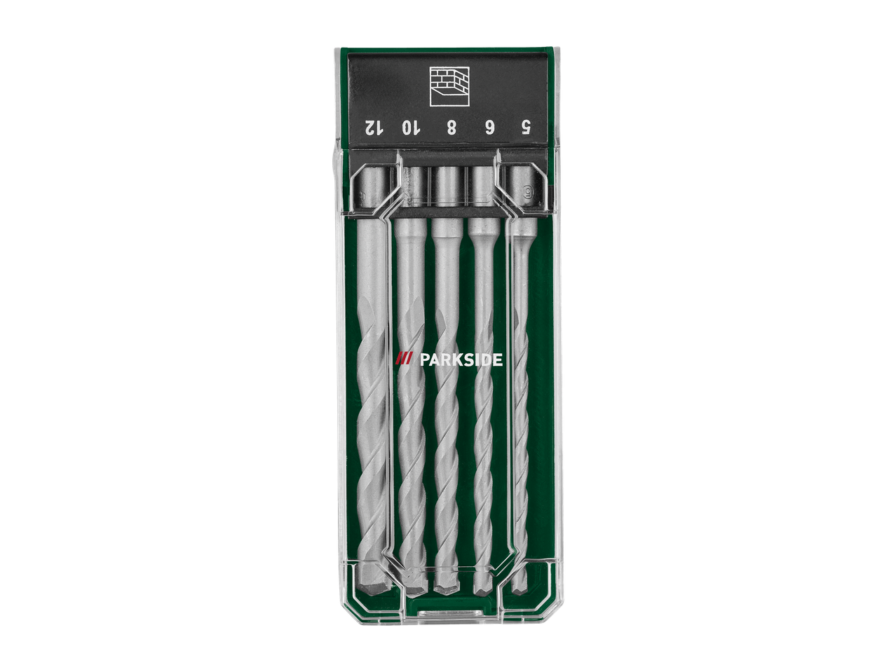 Conjunto de 5 brocas multifuncionais PARKSIDE® HSS, tamanhos 5-12 mm.