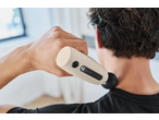 CRIVIT Mini Massage Gun in use, massaging a person's neck.