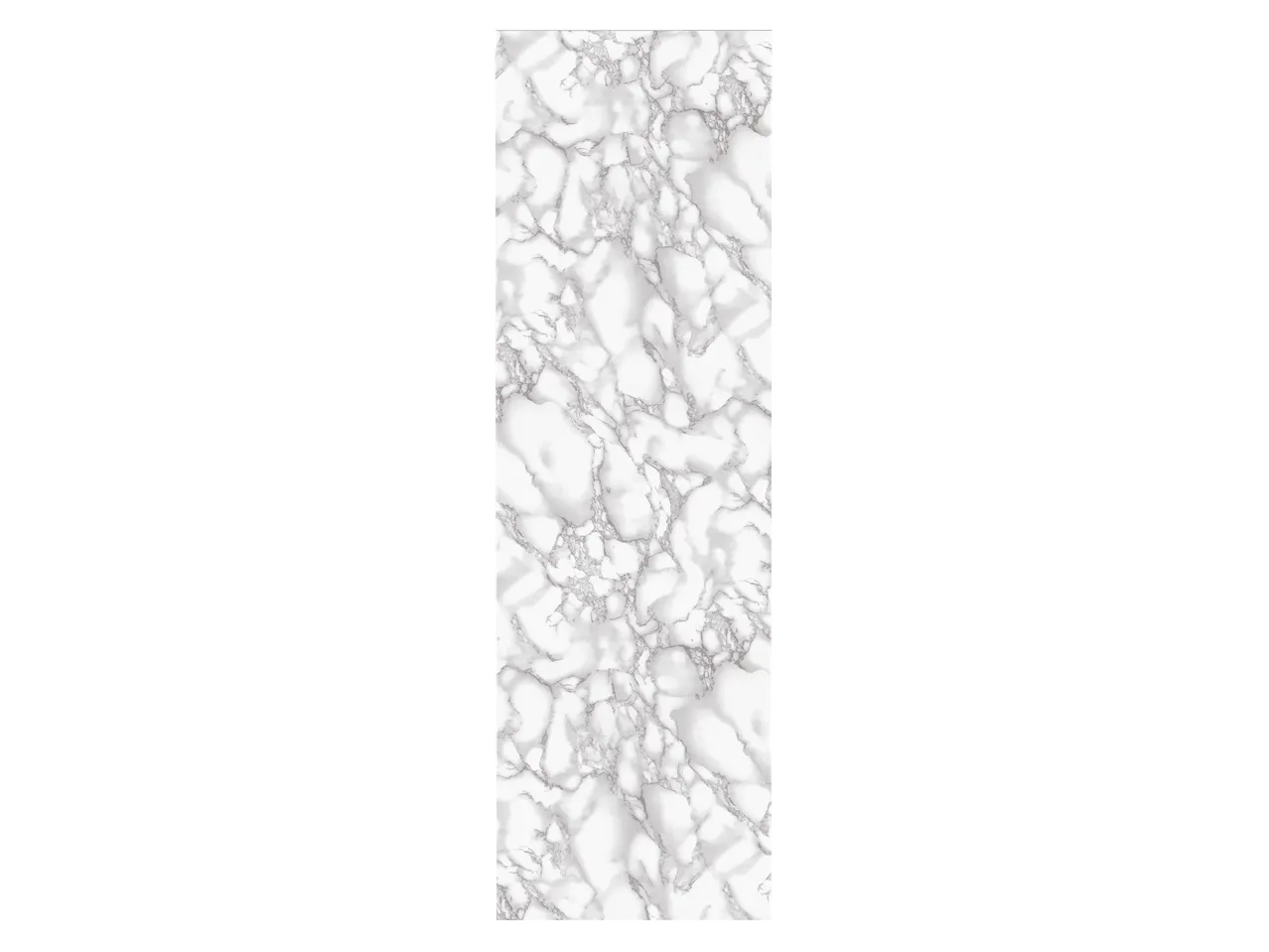 Película decorativa autoadesiva LIVARNO com padrão de mármore branco.
