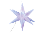 LIVARNO home Inflatable LED Christmas Star, white with subtle purple and blue light