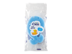 Un burete de baie Cien Kids, în formă de pește, ambalat în plastic transparent.