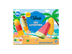 Mistura de gelados GELATELLI Sea Adventure com 10 unidades, incluindo sabores de maçã-melancia, laranja e morango-laranja-limão.