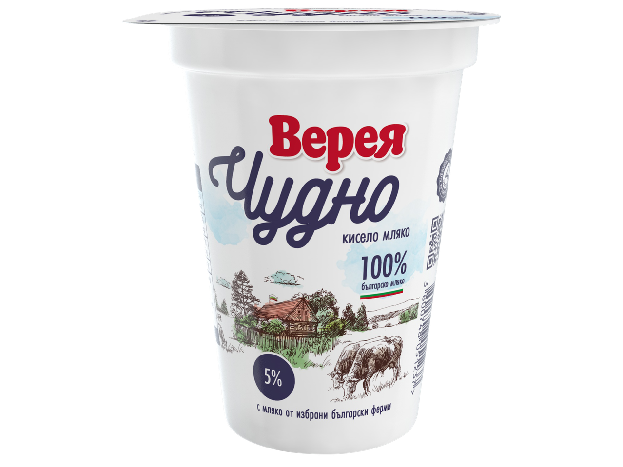 Кофичка кисело мляко с 5% масленост, 100% българско мляко от избрани ферми.