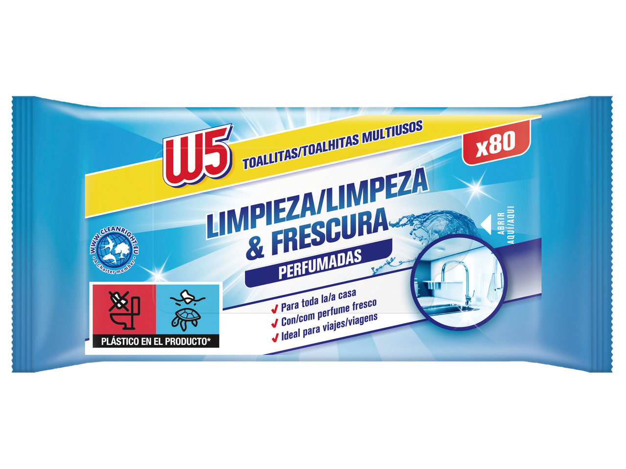 Toalhitas Húmidas de Limpeza