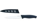Coltello da cucina Livarno Home in acciaio inossidabile con fodero nero.