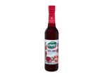 A bottle of Alma Red Grape Syrup.