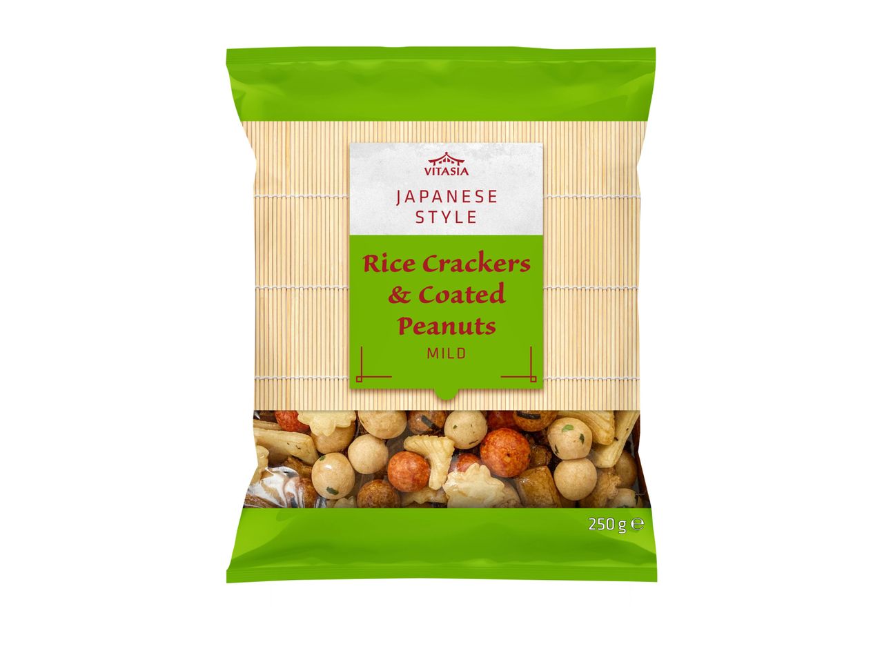 Go to full screen view: Vitasia Rice Crackers & Coated Peanuts - Image 1