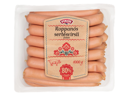 Roppanós sertésvirsli