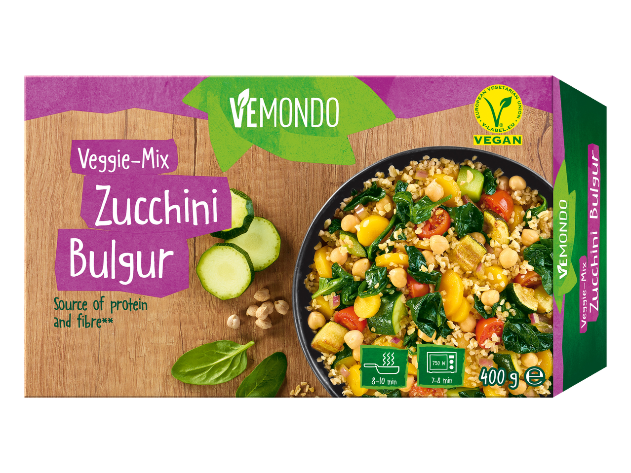 Vemondo Veggie-Mix: Tökös bulgur, vegán, 400g.