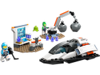 LEGO City Aventuri Spațiale: set de construcție cu navă spațială, laborator și figurine.