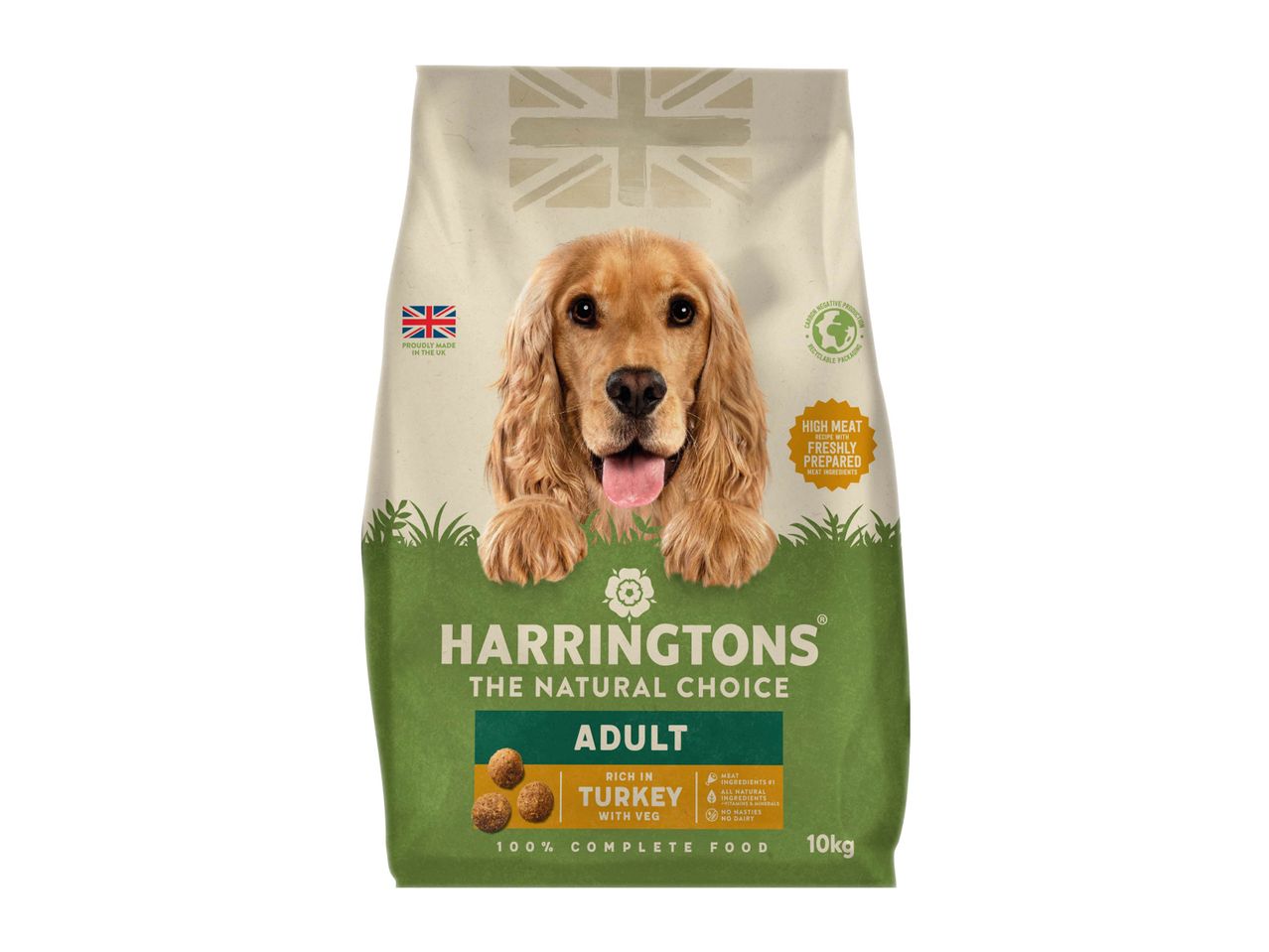Harringtons Adult Turkey with Veg dog food, 10kg bag.