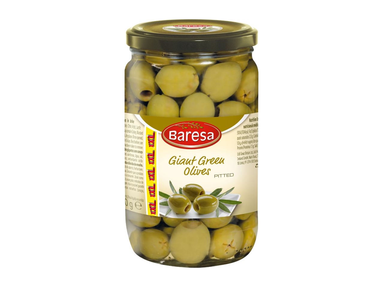 Baresa XXL Giant Green Olives Without Stones