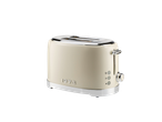 SILVERCREST® 2-Slice Toaster in cream color with chrome accents