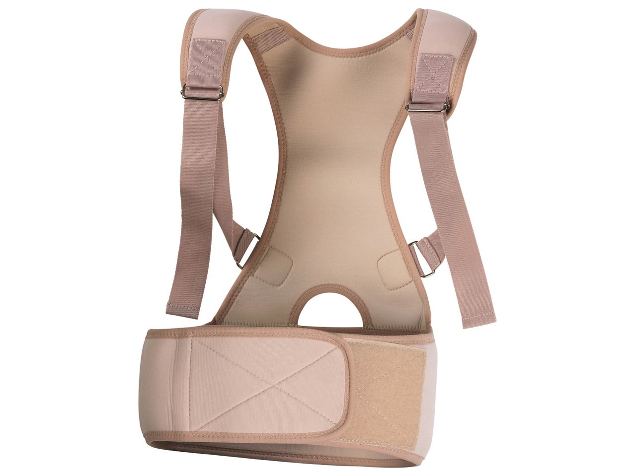 Ceinture de soutien dorsal beige pour améliorer la posture.
