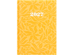 Crelando Planner 2027 with a yellow floral pattern cover