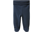 Lupilu baby joggers in dark blue with footed bottoms