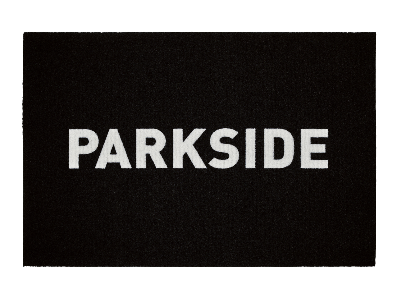 Crni otirač s natpisom 'PARKSIDE' bijelim velikim slovima.