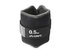Black ankle weight with a grey trim and a 0.5 kg label