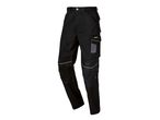 Black PARKSIDE PERFORMANCE® work trousers with multiple pockets and reinforced knees.