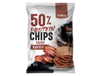 Chips proteice cu gust de bacon, coapte (50% proteine).
