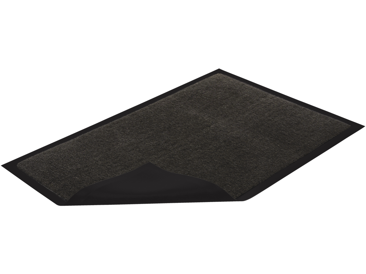 LIVARNO purvą sugeriantis kilimėlis, tamsiai pilkas, su pakeltu kampu.