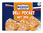 Frozen hot dog deli pockets in a blue and orange box, 3x120g.
