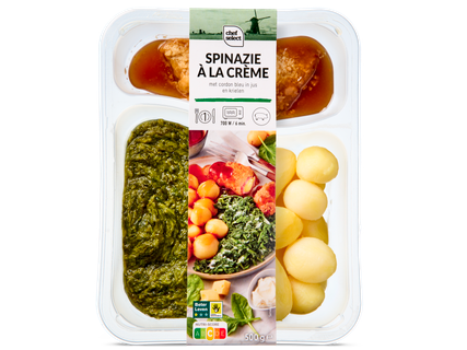 Diverse 3-vaks maaltijd