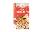 Crownfield Früchte Hafer-Müsli, 53% Vollkorn, 40% Früchte.