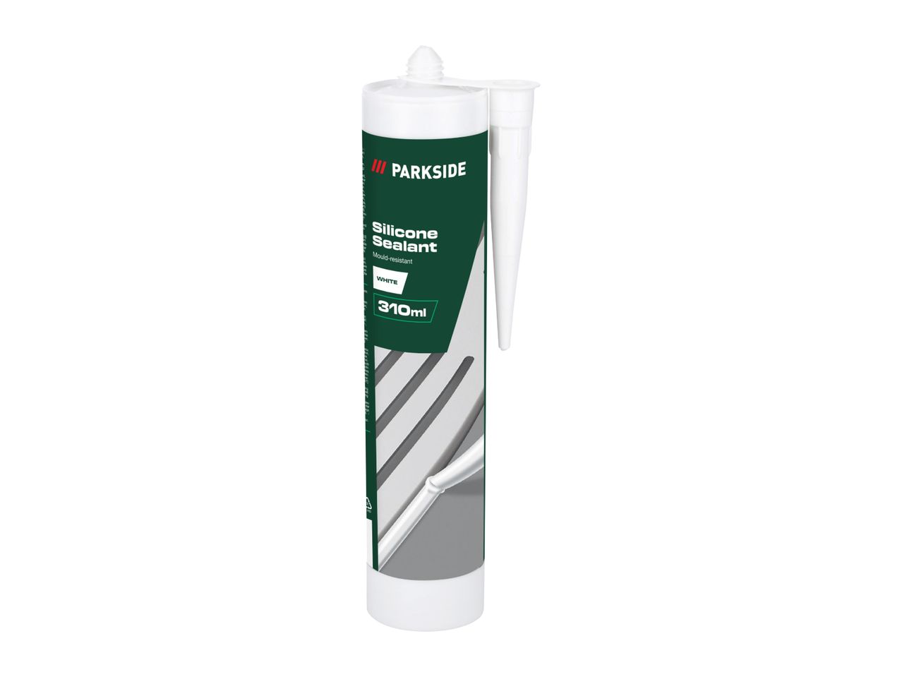 Parkside 310ml Silicone Sealant - White