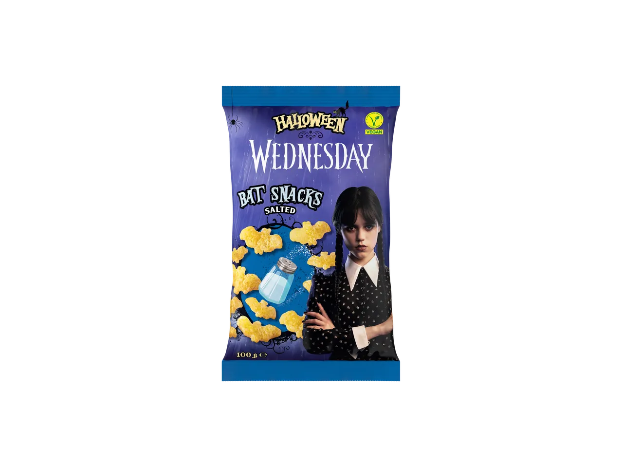 Helovino Wednesday Bat Snacks, sūdyti, 100g, veganiški