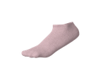 Meias curtas Esmara rosa claro, vista lateral.