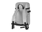 Light grey backpack with black straps and a '10L' label, viewed from the back.