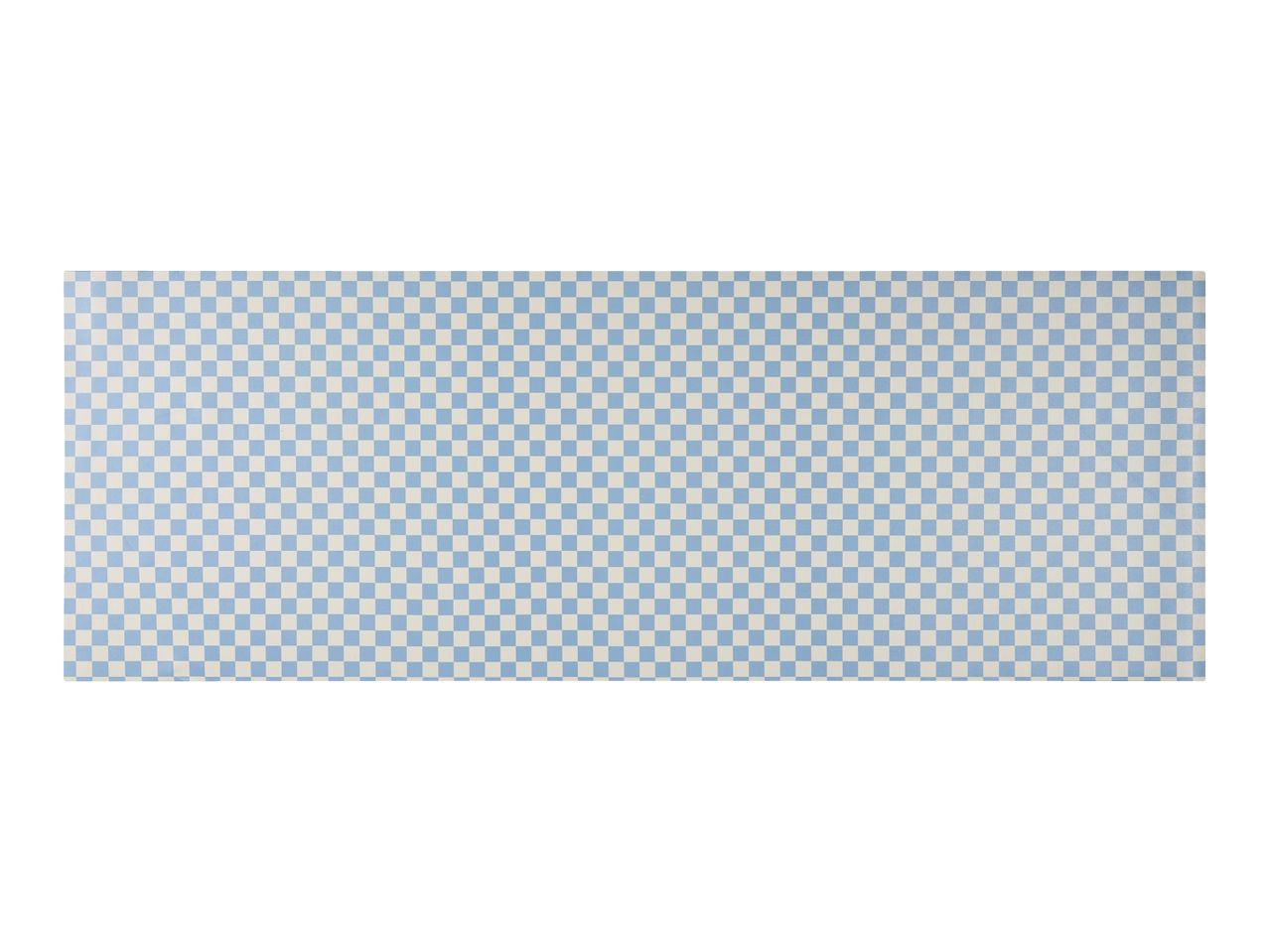 Blue and white checkered pattern