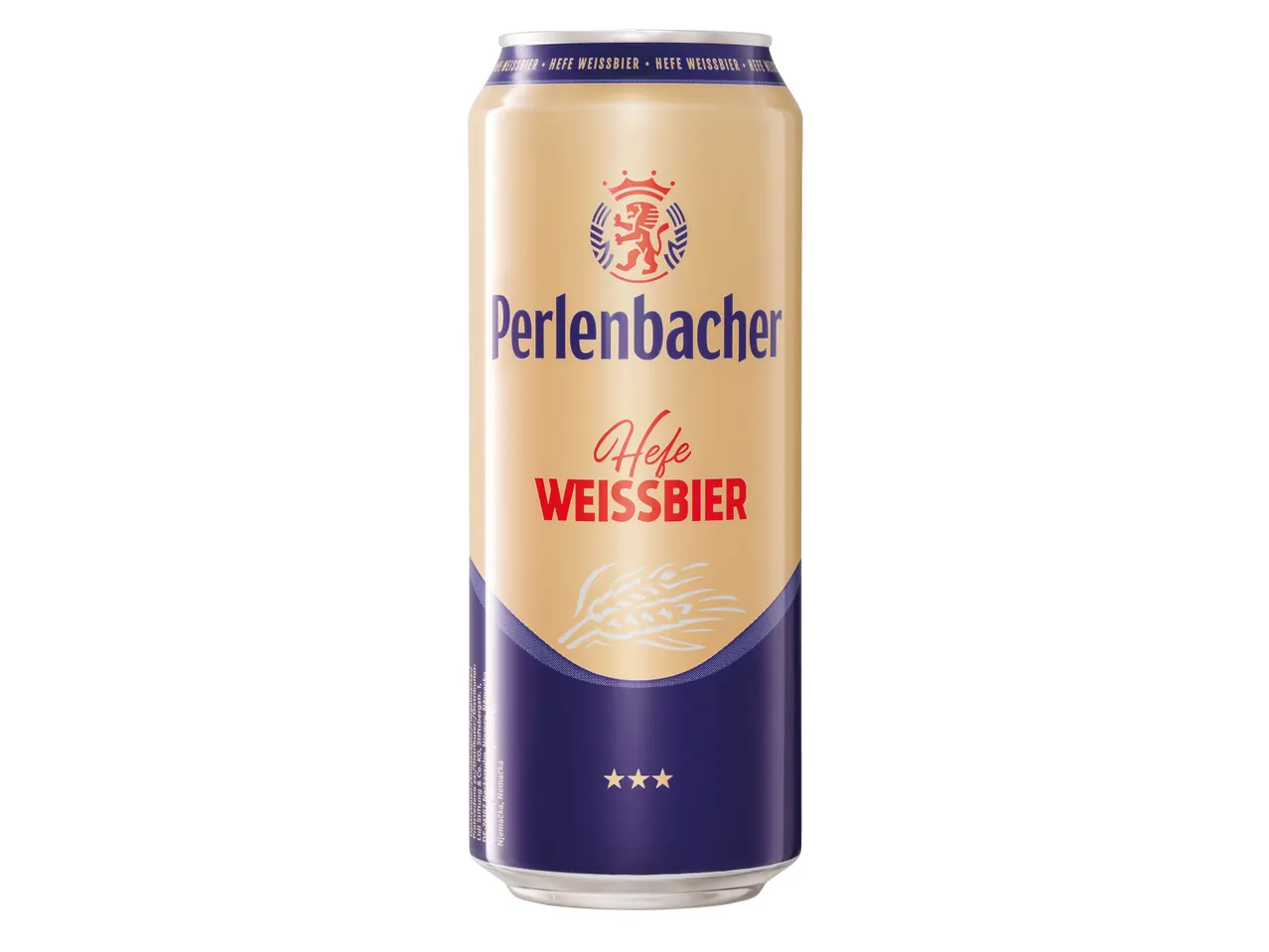 Пшенична бира Perlenbacher, 5% алк., 0,5 l/опаковка
