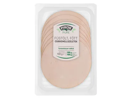 Füstölt, főtt csirkemell