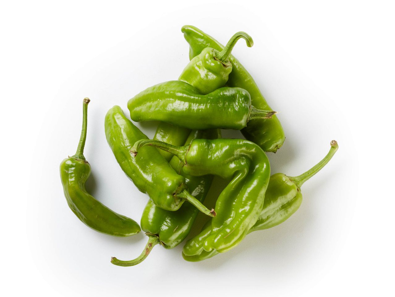 Mucchio di peperoncini verdi