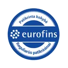 Eurofins: Patvirtinta kokybė, reguliarūs patikrinimai.