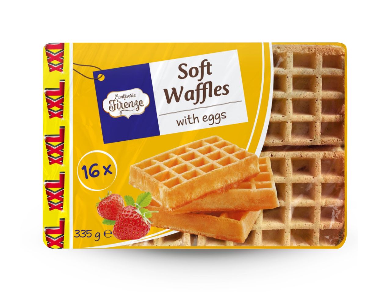 Pakiranje od 16 mekih vafla s medom, brand Golden Lady.
