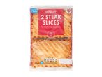 Chef Select 2 Steak Slices: British beef and onion in puff pastry.