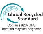Global Recycled Standard Contains 92% GRS Certified Recycled Polyester