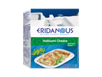 Eridanous Halloumi kaas met basilicumsmaak.